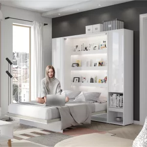 מיטת יחיד מתקפלת לקיר – 90X200