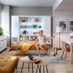 מיטת יחיד מתקפלת לקיר – 90X200