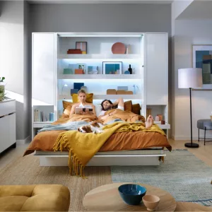 מיטת יחיד מתקפלת לקיר – 90X200