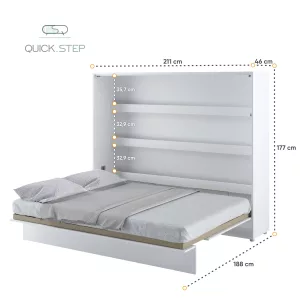 מיטה זוגית מתקפלת לשידה  – 160X200