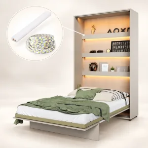 תאורת LED כתומה למדפים פנימיים של מיטה מתקפלת לקיר CJ-01 | LEDCJ1 | Concept Junior