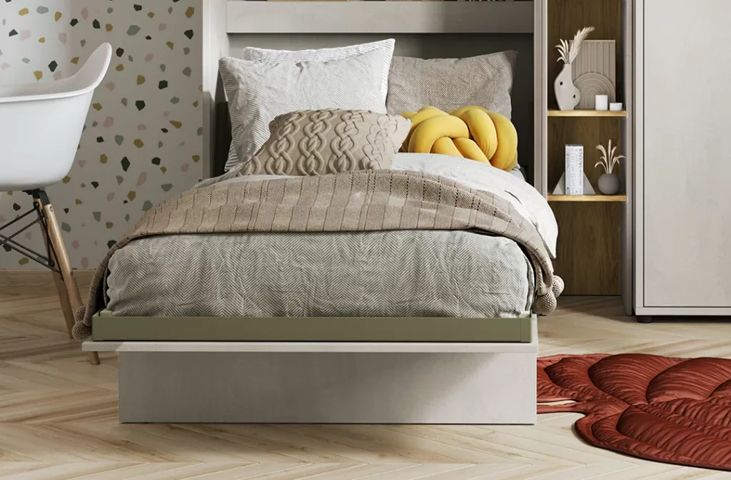 מיטת יחיד מתקפלת לקיר