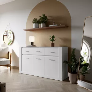 קומודה 160 ס"מ, לבן