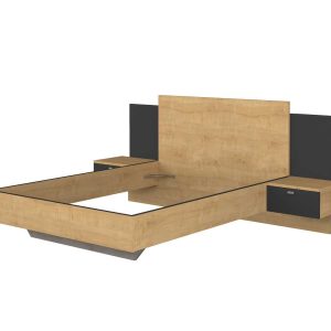 מיטה מרחפת נולה 140×190  עם תאורת לד FLOAT