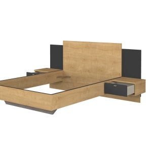 מיטה מרחפת נולה 140×190  עם תאורת לד FLOAT