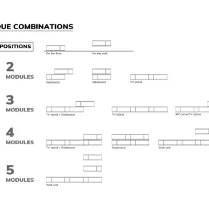 מזנון טלוויזיה UNIQUE