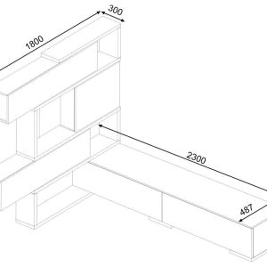 יחידת קיר לסלון 4K
