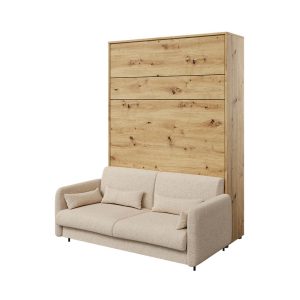 ספה תואמת למיטה מתקפלת לקיר 180×200 בצבע בז׳ | BC-35 | Bed Concept | Lenart