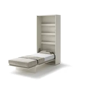 מיטת יחיד מתקפלת לקיר 90×200 בצבע קשמיר | BC-03 | Bed Concept | Lenart