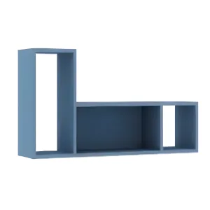 מדף קיר 98×24 עם שלושה תאים