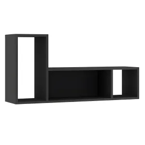 מדף קיר 98×24 עם שלושה תאים