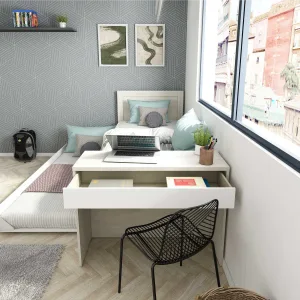 מיטה עם מיטת נשלפת ושולחן 90×200