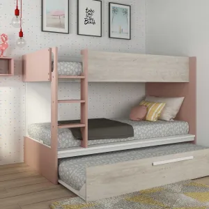 מיטת קומותיים 90×200 עם מיטה נשלפת נוספת