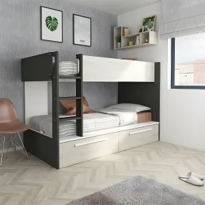 מיטת קומותיים עם מגירות