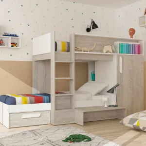 מיטת קומותיים עם ארון Bo6