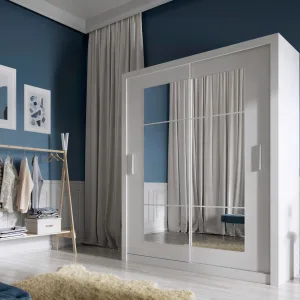 ארון הזזה מודרני עם שתי דלתות ומראה IDEA