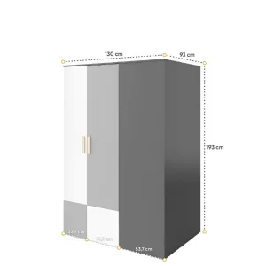 ארון-מלתחה עם שידת איפור ותאורה, גרסה שמאלית POK