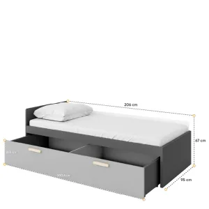 מיטת 90×200 לחדר ילדים POK