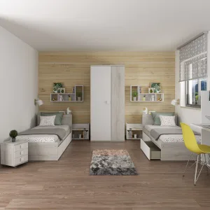 שידת לילה עם 3 מגירות Bo01