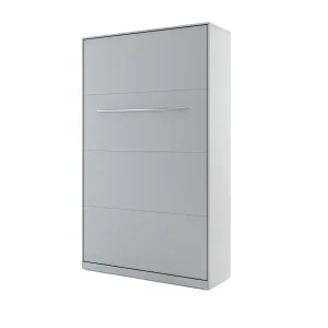 מיטה וחצי מתקפלת לקיר אנכית 120×200 בצבע אפור | CP-02 | Concept Pro | Lenart
