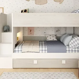 מיטת קומותיים עם מיטת חבר נשלפת 190×90 EASY Casino