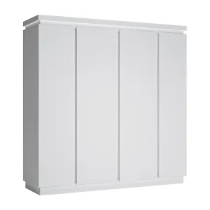 ארון בגדים 4 דלתות LYON White
