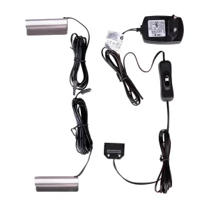 סט תאורת LED למדפי זכוכית