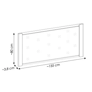 מראת קיר עם תאורה Norica