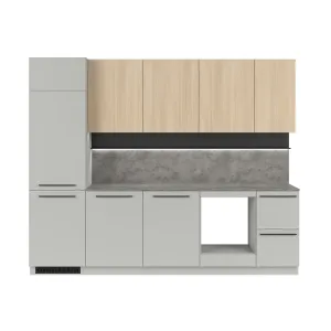 פאנל קיר למטבח MILINO – אורך 225, צפחה כהה