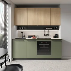 סט מטבח MILINO Small – 210, ירוק עם משטח עבודה