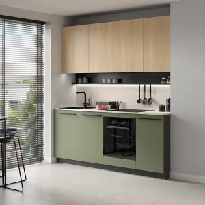 סט מטבח MILINO Small – 210, ירוק עם משטח עבודה