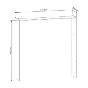 פאנלים צדדיים למטבח Milino – אורך 210, ירוק