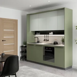 סט מטבח MILINO Small – 210, ירוק עם משטח עבודה