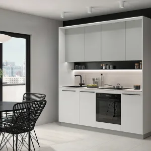 פאנלים צדדיים למטבח Milino – אורך 210, לבן אלפיני