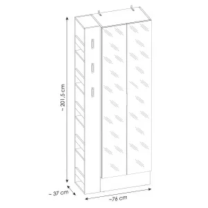 ארון כניסה SARINA