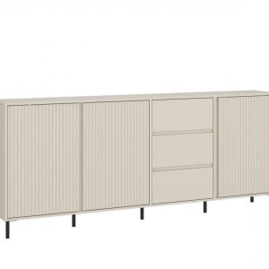 קומודה רחבה AVENALE בגימור מט צבע קשמיר – אחסון חכם ועיצוב מודרני