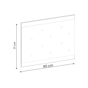 מראת קיר מלבנית במסגרת  – דגם HOLA
