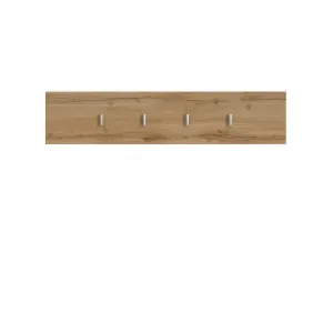 פאנל קיר עם מתלים – דגם HOLA, גוון עץ טבעי