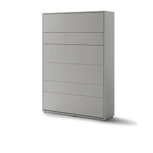 מיטה זוגית מתקפלת לקיר 140×200 בצבע אפור | BC-01 | Bed Concept | Lenart