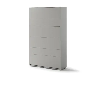 מיטה וחצי מתקפלת לקיר 120×200 בצבע אפור | BC-02 | Bed Concept | Lenart