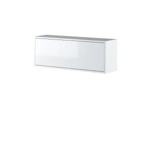 ארונית תלויה חד-דלתית ברוחב 92 ס״מ בגימור לבן מבריק | BC-29 | Bed Concept | Lenart