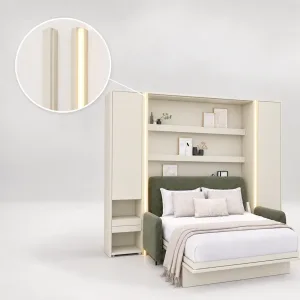 תאורת LED עם פס כיסוי למיטה מתקפלת לקיר | LEDBCBK | קשמיר | BED CONCEPT